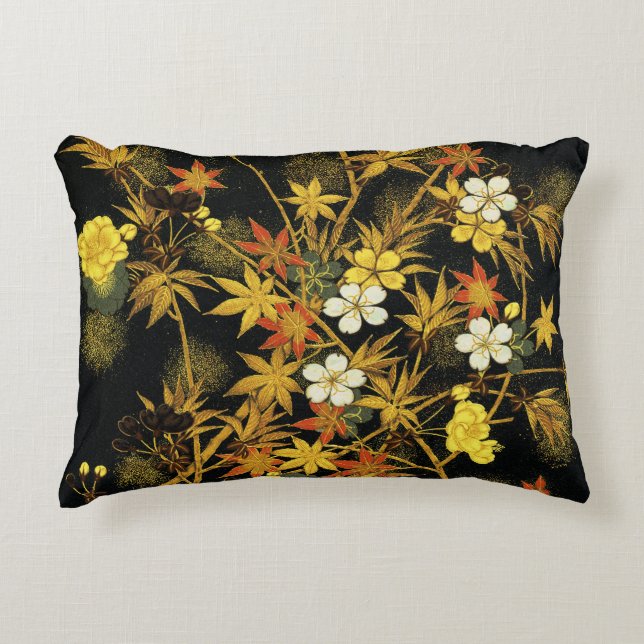 Der japanische Herbst lässt antike, klassische Kun Dekokissen (Vorderseite)