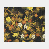 Der japanische Herbst lässt antike, klassische Kun Fleecedecke (Vorderseite (Horizontal))