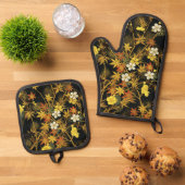 Der japanische Herbst lässt antike, klassische Kun Ofenhandschuh & Topflappen-Set (Oben Unten)