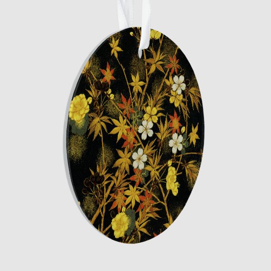 Der japanische Herbst lässt antike, klassische Kun Ornament (Vorderseite)