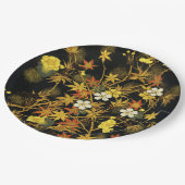 Der japanische Herbst lässt antike, klassische Kun Pappteller (Schrägansicht)