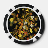 Der japanische Herbst lässt antike, klassische Kun Pokerchips (Rückseite)