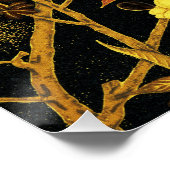 Der japanische Herbst lässt antike, klassische Kun Poster (Ecke)