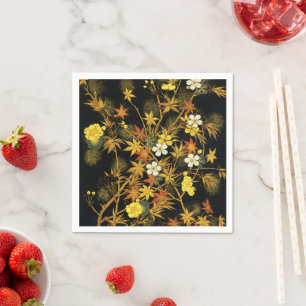 Der japanische Herbst lässt antike, klassische Kun Serviette