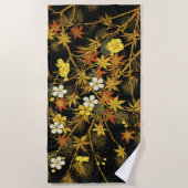 Der japanische Herbst lässt antike, klassische Kun Strandtuch (Vorderseite)