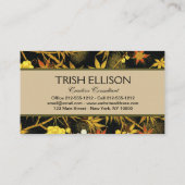 Der japanische Herbst lässt antike, klassische Kun Visitenkarte (Rückseite)