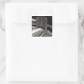 Der japanische Kibo-Komplex Quadratischer Aufkleber (Tasche)