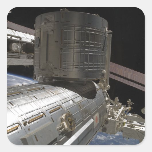 Der japanische Kibo-Komplex Quadratischer Aufkleber (Vorderseite)