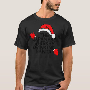 Der japanische Whiskey Drink Santa Funny Urlaub T-Shirt