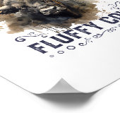 Der Jellowstone Park mit den fließenden Kühen darf Poster (Ecke)