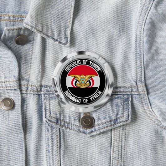 Der Jemen-rundes Emblem Button (Beispiel)