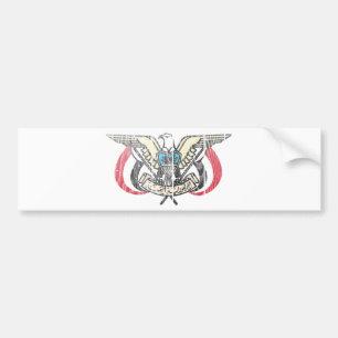 Der Jemen-Wappen Autoaufkleber