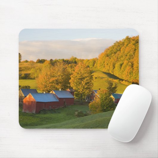 Der Jenne Bauernhof in Woodstock, Vermont. Fall. 2 Mousepad (Mit Mouse)