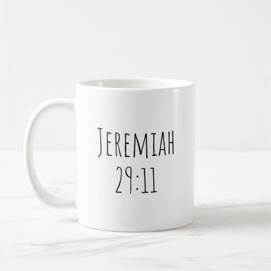 Der "Jeremia 29,11" Becher Kaffeetasse (Links)