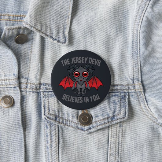 Der Jersey Devil glaubt an dich Button (Beispiel)