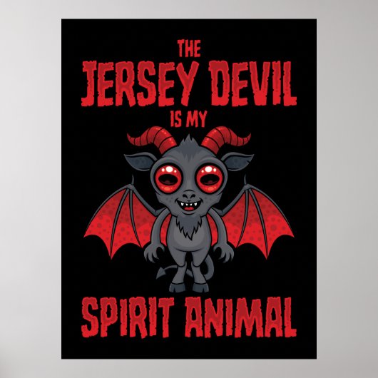Der Jersey Devil Ist Mein Geistertier Poster (Vorne)