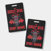 Der Jersey Devil ist mein Seelentier Ausweis (Vorder- & Rückseite)
