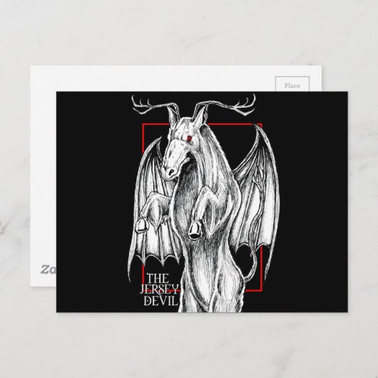 Der Jersey Devil Postkarte (Vorne/Hinten)
