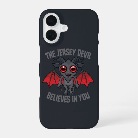 Der Jersey-Teufel glaubt an dich iPhone 16 Hülle (Rückseite)