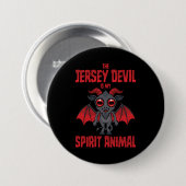Der Jersey-Teufel ist mein Seelentier Button (Vorne & Hinten)