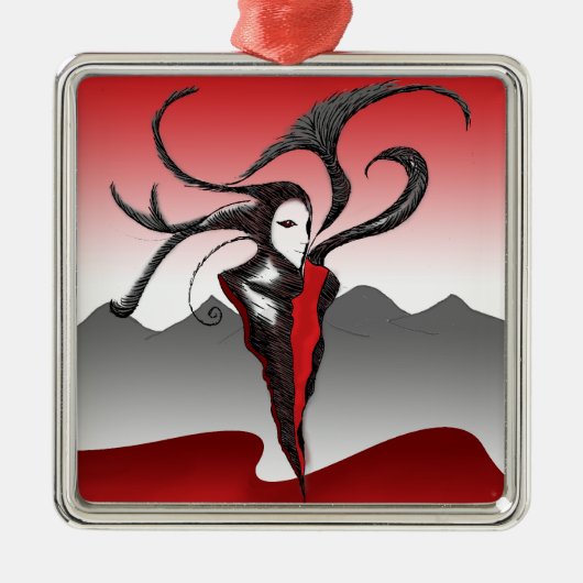 Der Jester Ornament Aus Metall (Vorne)