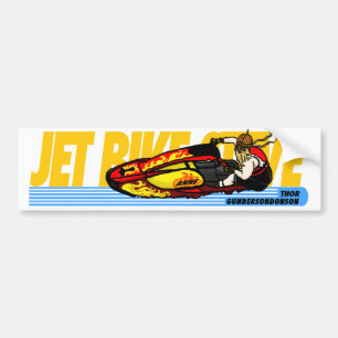 Der Jet-FahrradStevethor-Autoaufkleber! Autoaufkleber