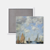 Der Jetty an der Flut, Trouville Magnet (Vorderseite/Rückseite)
