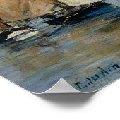 Der Jetty an der Flut, Trouville Poster (Ecke)