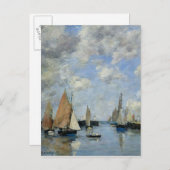 Der Jetty an der Flut, Trouville Postkarte (Vorne/Hinten)