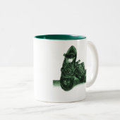 Der Jig ist auf!Tasse Zweifarbige Tasse (VorderseiteRechts)