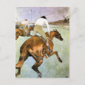 Der Jockey 2 von Toulouse-Lautrec Postkarte (Vorderseite)