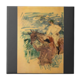 Der Jockey 3 durch Toulouse-Lautrec Fliese