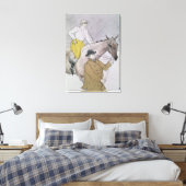 Der Jockey führte zum Start Leinwanddruck (Insitu (Schlafzimmer))