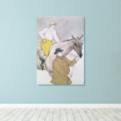 Der Jockey führte zum Start Leinwanddruck (Insitu (Holzboden))