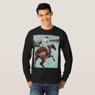 Der Jockey-Zeichnung von Henri de Toulouse-Lautrec T-Shirt
