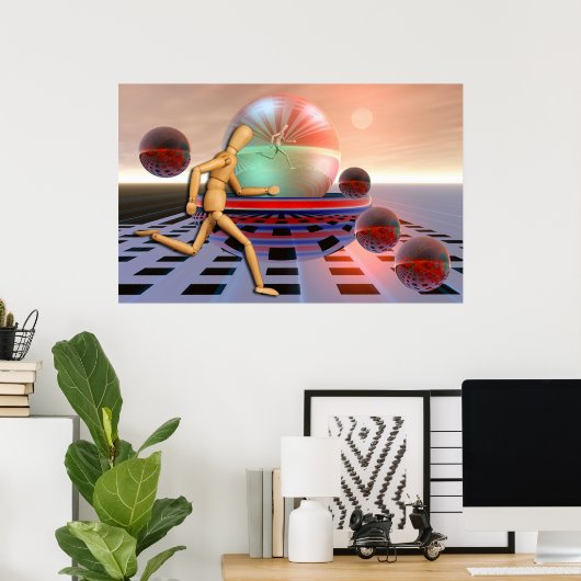 Der Jogger Poster (Heimbüro)