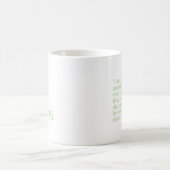 Der John 11:25-26 Becher Kaffeetasse (Mittel)
