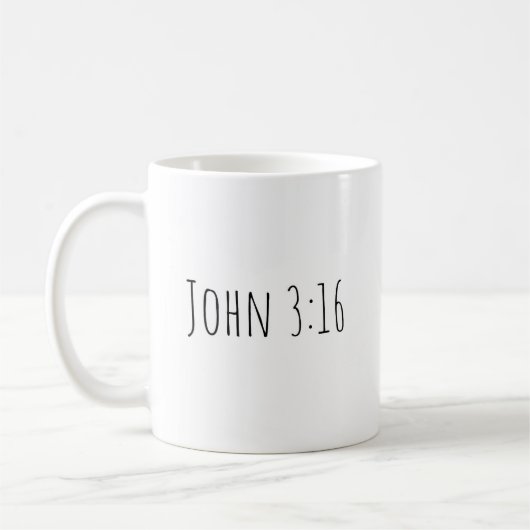 Der "John 3:16"-Becher Kaffeetasse (Links)