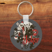 Der Joker - 4 Asse Blutung des Herzschlages Schlüsselanhänger (Vorderseite)