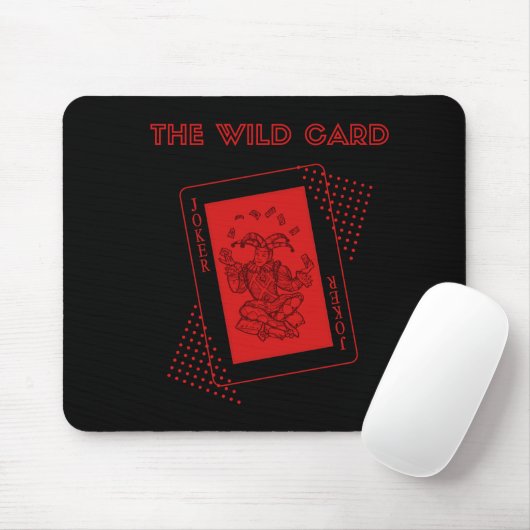Der Joker der Wildcard rot Mousepad (Mit Mouse)
