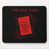Der Joker der Wildcard rot Mousepad (Vorne)