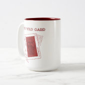 Der Joker der Wildcard rot Zweifarbige Tasse (Vorderseite Links)