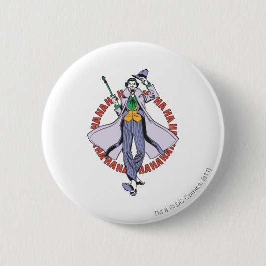 Der Joker gackert Button (Vorderseite)