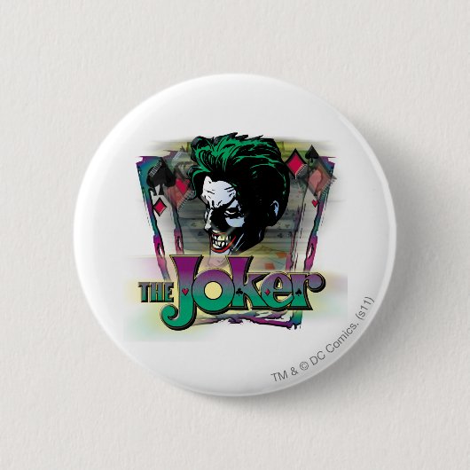 Der Joker - Gesicht und Logo Button (Vorderseite)