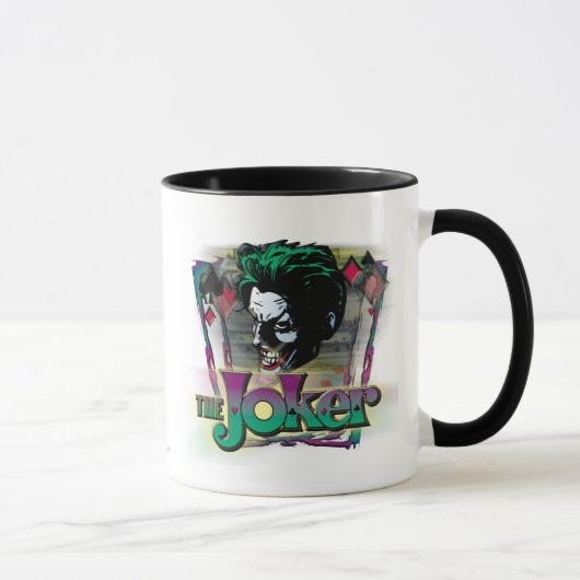 Der Joker - Gesicht und Logo Tasse (Rechts)