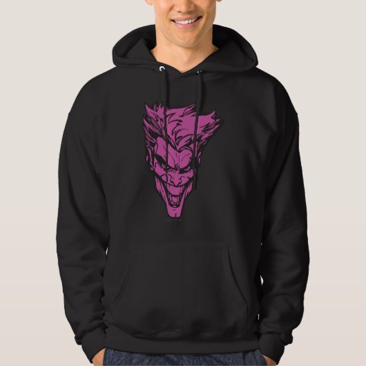 Der Joker rosa Hoodie (Vorderseite)