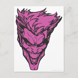 Der Joker rosa Postkarte