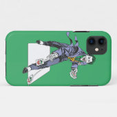 Der Joker schneidet Karten ab Case-Mate iPhone Hülle (Rückseite (Horizontal))