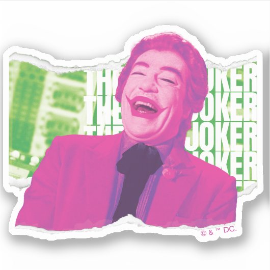 Der Joker Scrapbook lacht Aufkleber (Vorderseite)