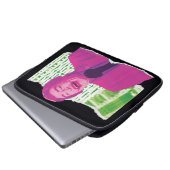 Der Joker Scrapbook lacht Laptopschutzhülle (Vorne Knopf)